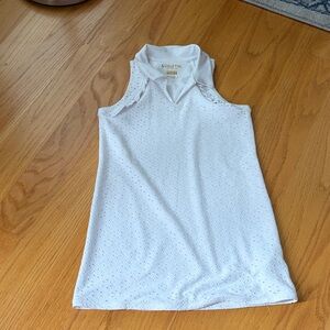 Lilly Pulitzer mini Martina polo dress resort white matchpoint eyelet size M 6/7